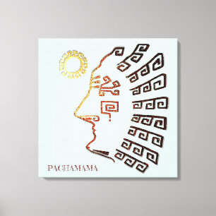 Impressão Em Tela Desenho Elegante de Machu_Picchu