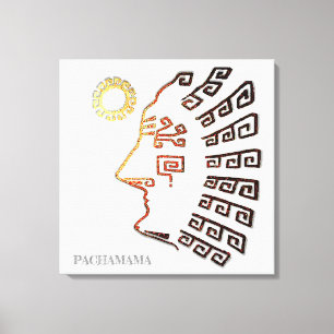 Impressão Em Tela Desenho Elegante de Machu_Picchu