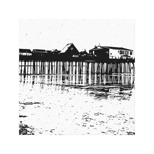Wallpaper Impressao Em Tela Desenho Velho Preto E Branco Da Praia Do Pomar Free