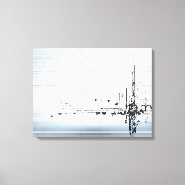 Impressão Em Tela Desenhos abstratos na grade (Frente)