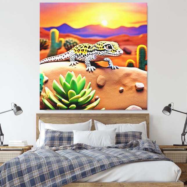 Impressão Em Tela Deserto De Gecko Em Destino (Insitu(Quarto))