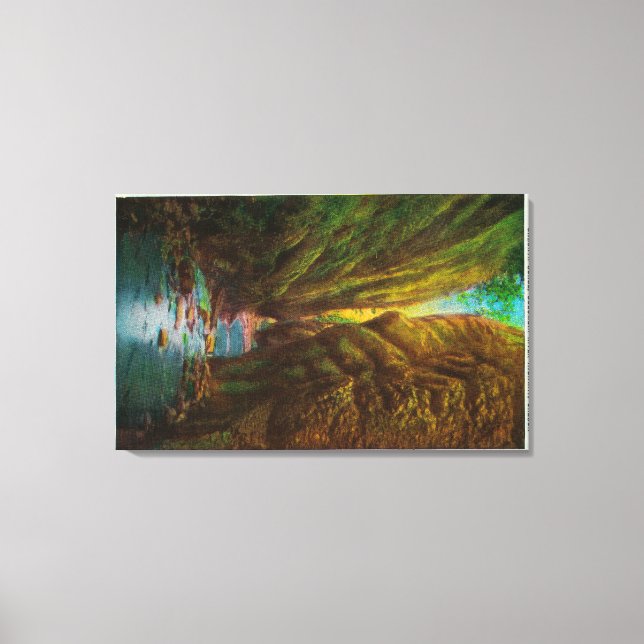 Impressão Em Tela Desfiladeiro de Oneonta no desfiladeiro do rio Col (Frente)