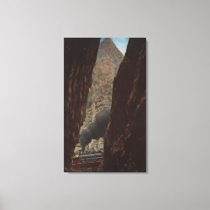 Impressão Em Tela Desfiladeiro real, CO - vista de uma fenda em real
