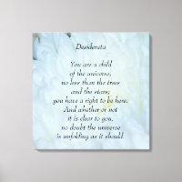 Desiderata Filho do Universo