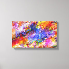 Impressão Em Tela Design Abstrato de Arte Amarelo Vermelho Amarelo