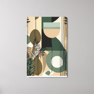 Impressão Em Tela Design abstrato de boho - Impressão de tela estend