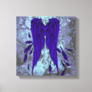 Impressão Em Tela Design bonito do Grunge das asas do anjo das penas