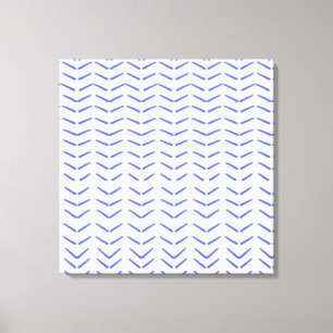 Impressão Em Tela design branco e azul