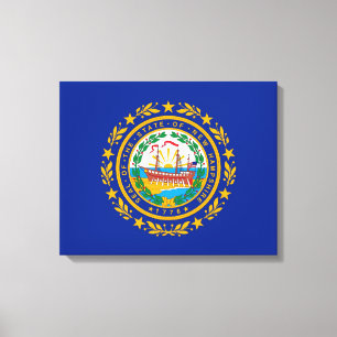 Impressão Em Tela Design da bandeira do estado de New Hampshire