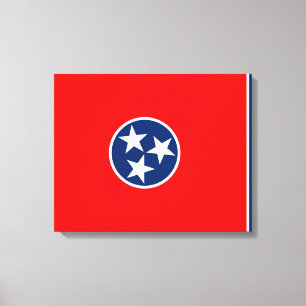 Impressão Em Tela Design da bandeira do estado de Tennessee
