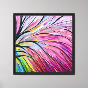 Impressão Em Tela Design de Arte de Parede de Pintura de Árvore Abst