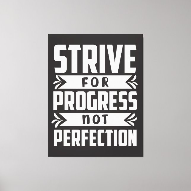 Impressão Em Tela Design de camisa motivadora (Frente)