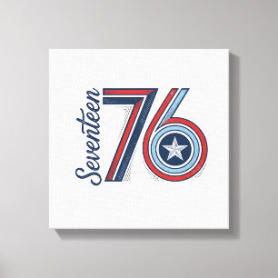 Impressão Em Tela Design de Camisa Vetorial Patriótica Vintage Seven