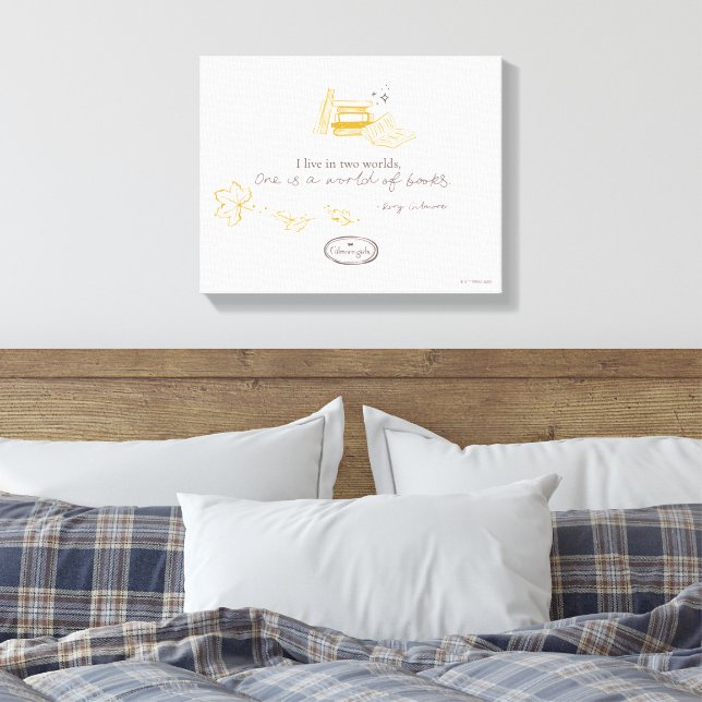 Impressão Em Tela Design de Citação do Livro de Rory Gilmore Girls (Insitu(Quarto))