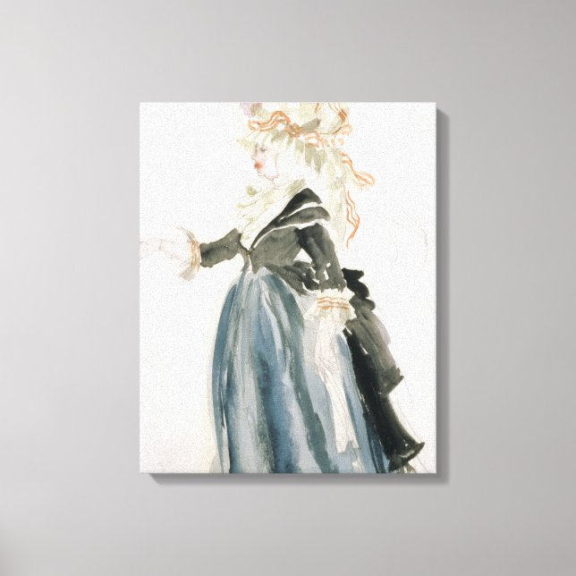 Impressão Em Tela Design de fantasia de 'Misa Sert' como 'Une Dame d (Frente)