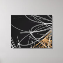 Design de fita orgânica abstrato | Preto e Dourado