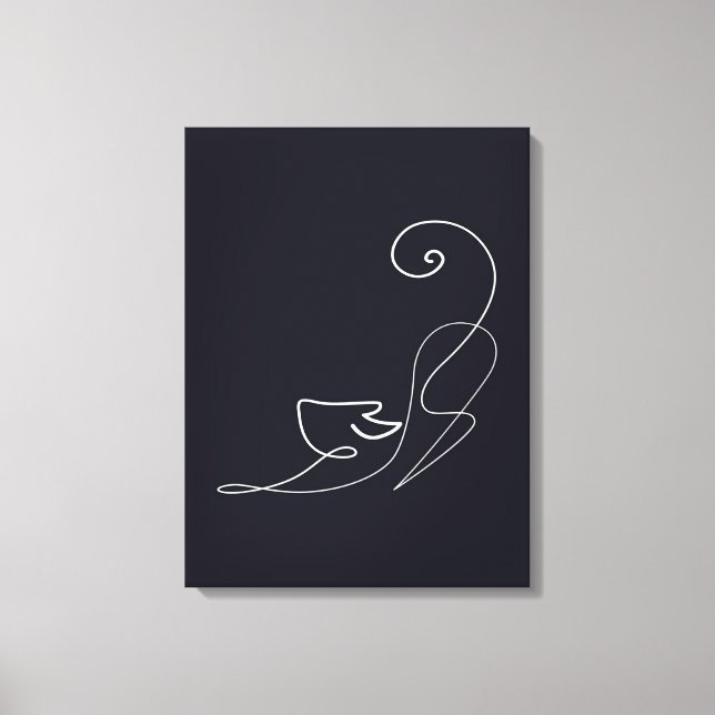 Impressão Em Tela Design de Gato Negro | Gato cúmulo (Frente)