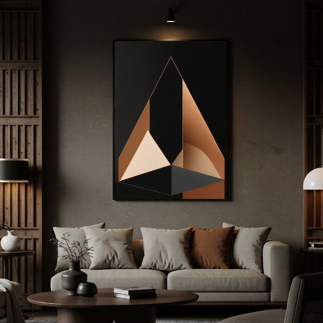 Impressão Em Tela Design de Interiores de Luxo Moderno Abstrato (Criador carregado)