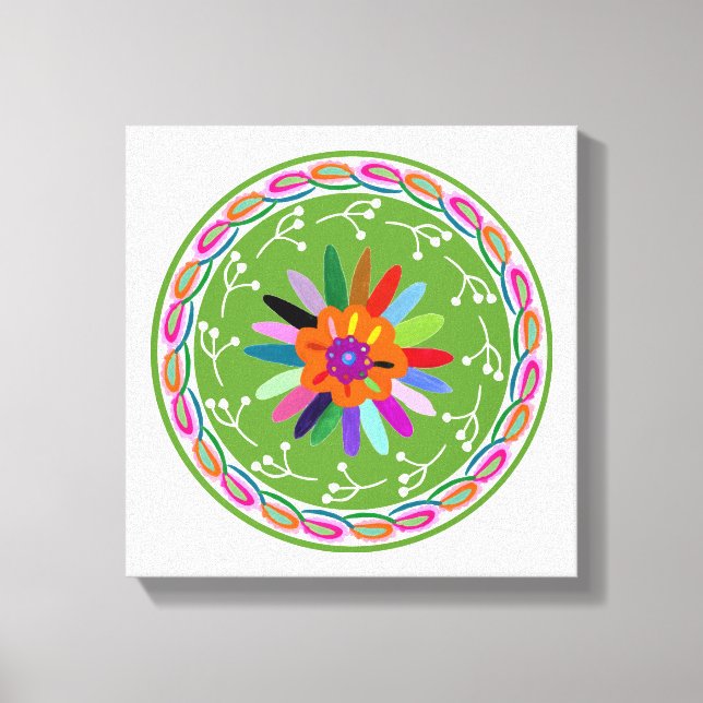 Impressão Em Tela Design de Otomi Moderno (Frente)