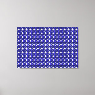 Impressão Em Tela Design de Padrão de Apphire Azul