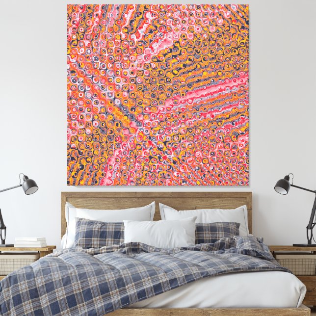 Impressão Em Tela Design de Paisagem Abstrata Quântica (Insitu(Quarto))