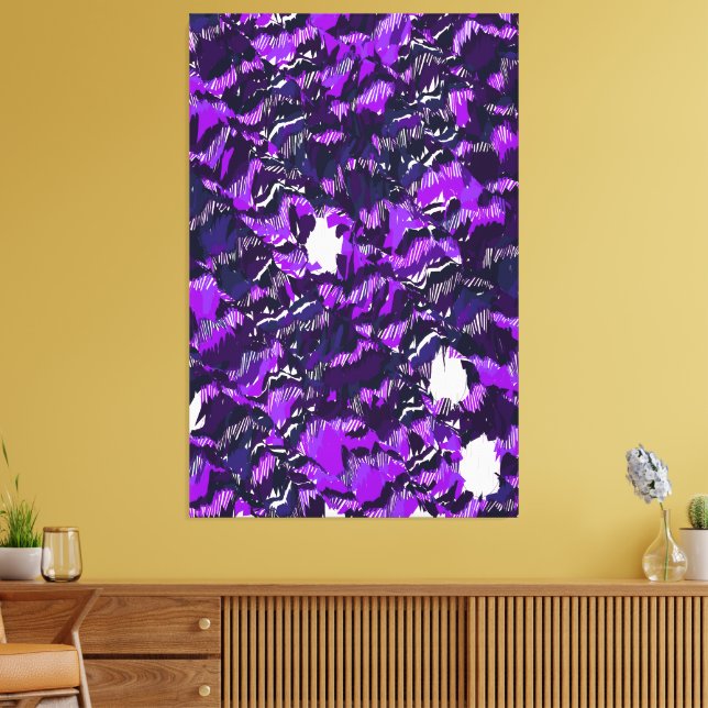Impressão Em Tela Design de Paisagem Quântica Abstrata (Insitu(Sala de estar))