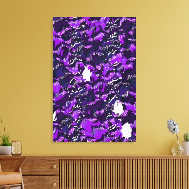 Impressão Em Tela Design de Paisagem Quântica Abstrata (Insitu(Sala de estar))