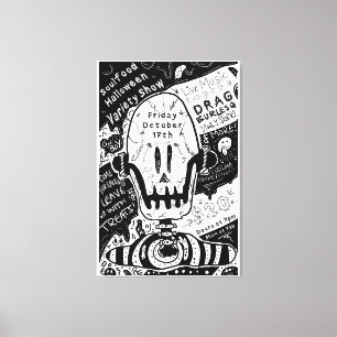 Impressão Em Tela design de pôster de Halloween