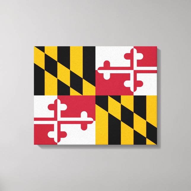 Impressão Em Tela Design de Sinalizador do Estado de Maryland (Frente)
