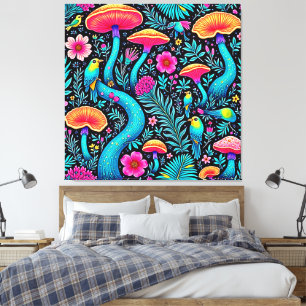 Impressão Em Tela Design de Sonho Whimsical em Floresta Encantada