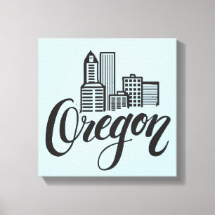Impressão Em Tela Design de Tipografia do Oregon