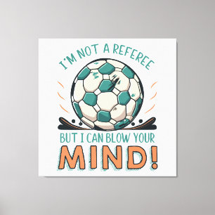 Impressão Em Tela Design Divertido de Futebol