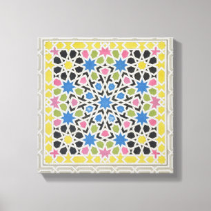 Impressão Em Tela Design do mosaico do Alhambra, 'do Arabian