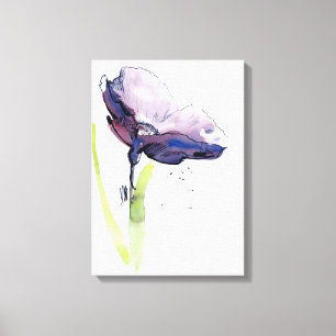 Impressão Em Tela Design floral do verão com abstrato pintado à m