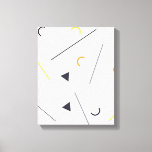 Impressão Em Tela Design geométrico, colorido, simples, de tendênc