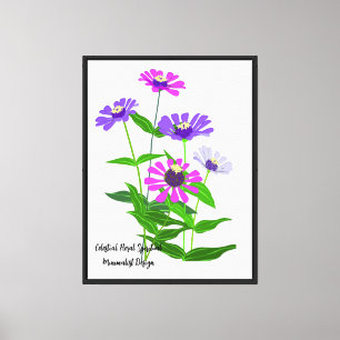 Impressão Em Tela Design Minimalista Espiritual Floral Celestial