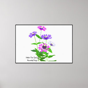 Impressão Em Tela Design Minimalista Espiritual Floral Celestial