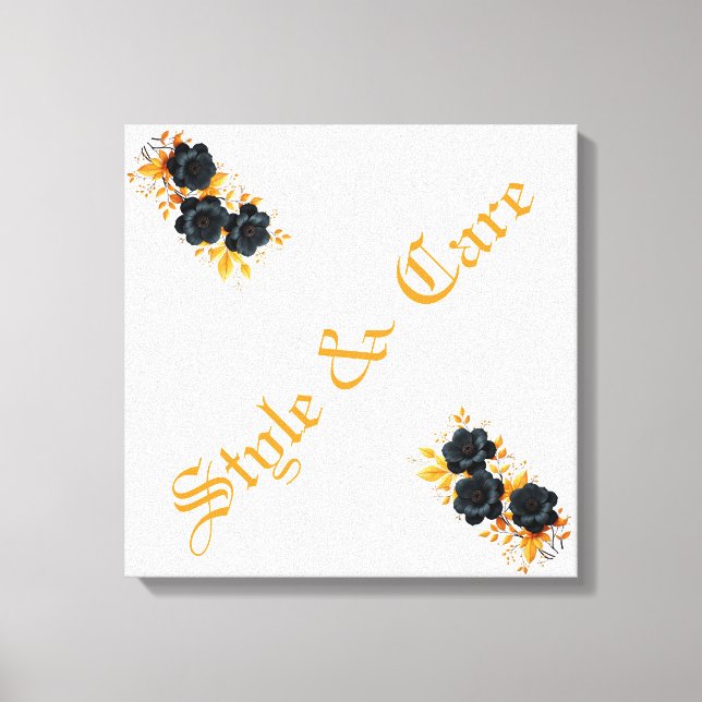 Impressão Em Tela Design Moderno Único Na moda Floral (Frente)