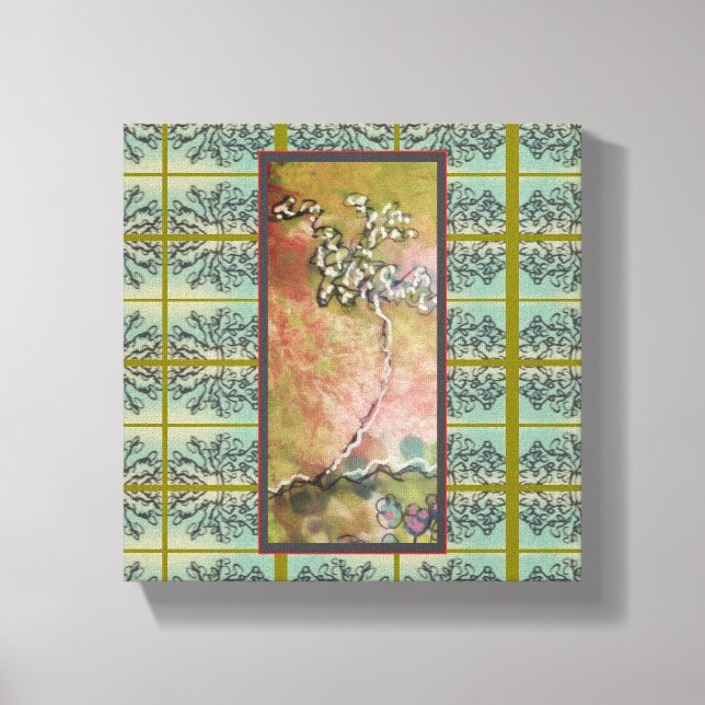 Impressão Em Tela Design Oriental (Frente)