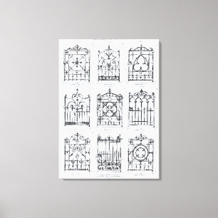 Impressão Em Tela Design para trilhos do ferro fundido, 'de