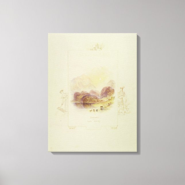 Impressão Em Tela Design para uma ilustração do 'Lad' de Walter Scot (Frente)