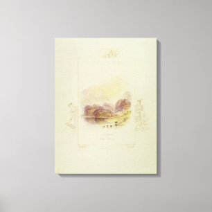 Impressão Em Tela Design para uma ilustração do 'Lad' de Walter Scot