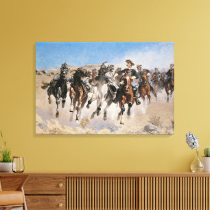 Impressão Em Tela Desmontado por Frederic Remington, Vintage Cowboys