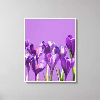 Impressão Em Tela Despertar do Crocus Roxo