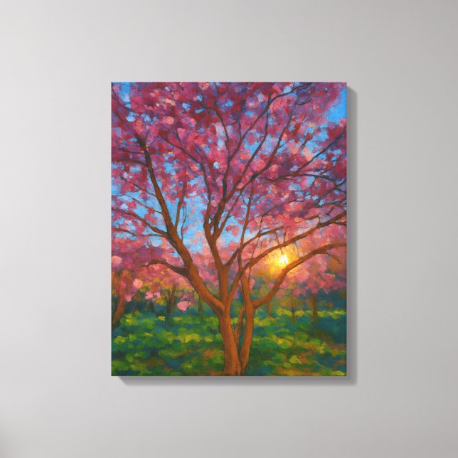Impressão Em Tela Despertar primavera - Paisagem de Árvore em Sangue (Frente)