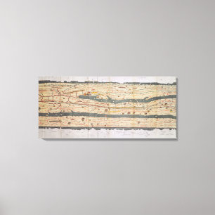 Impressão Em Tela Detalhe da mesa de Peutinger