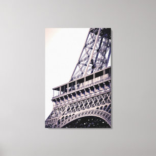 Impressão Em Tela Detalhe da Torre Eiffel, Paris, França