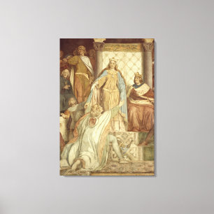 Impressão Em Tela Detalhe de Der Saengerkreis, castelo de Wartburg