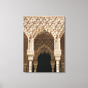 Impressão Em Tela Detalhe de um arco da galeria, da corte