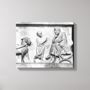 Impressão Em Tela Detalhe do sarcófago de Cornelius